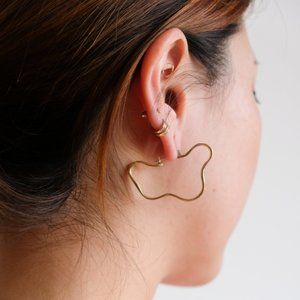 Odette NY Arp Hoop Earrings